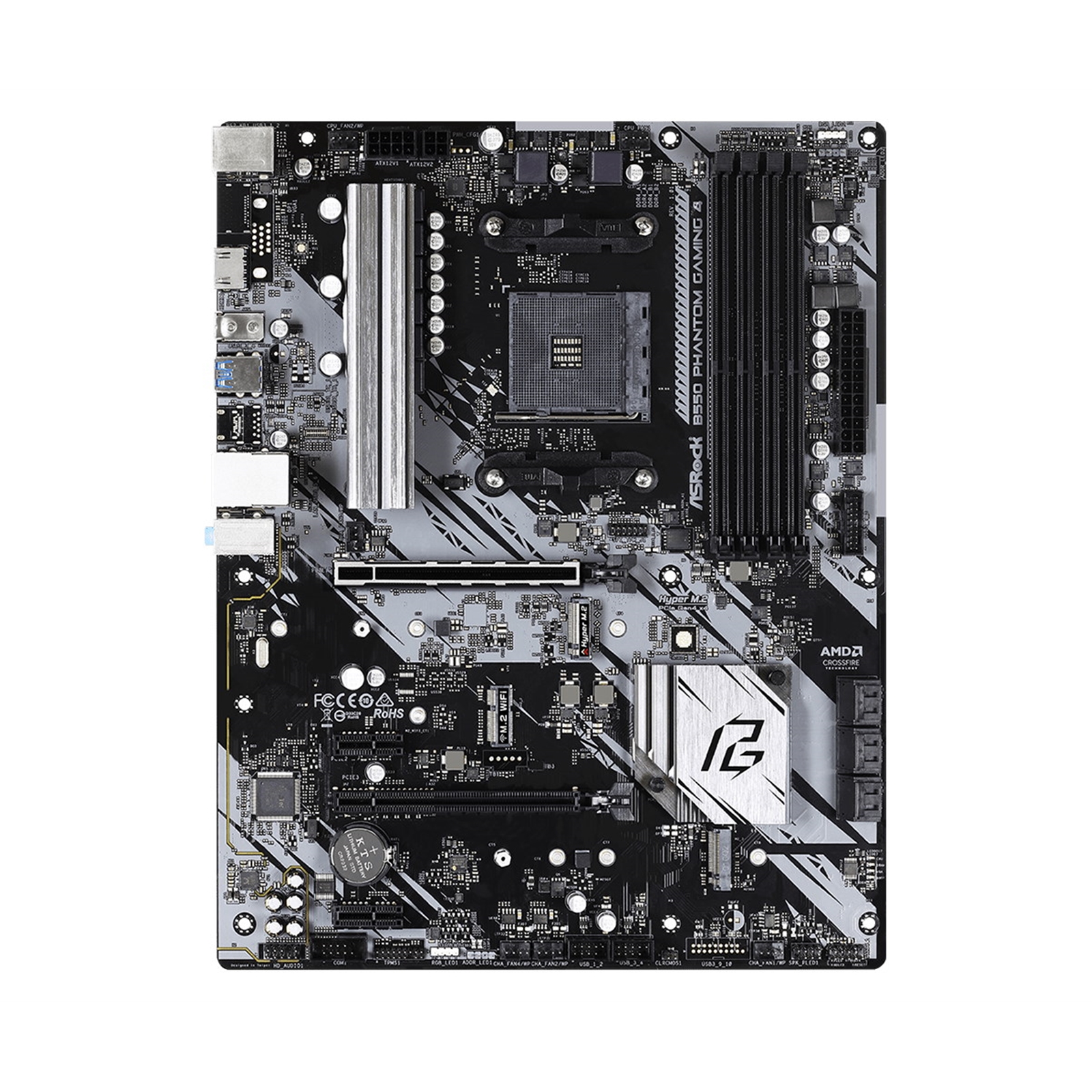 ASRock B550 Phantom Gaming 4 AMD Socket AM4 ATX HDMI M.2 USB 3.2 Gen1 Motherboard