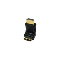 Target HDMI right angled male to female adapter, due to the position of the HDMI port it can make 270 on some devices